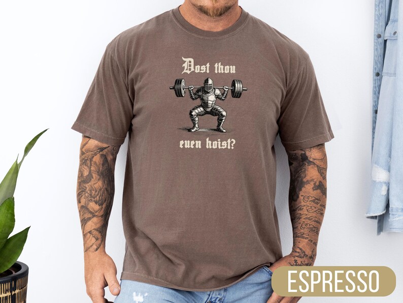 Comfort Colors® Medieval Knight Gym Tee: 'Dost Thou Even Hoist Bild 9