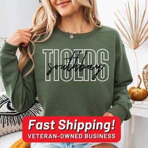 Custom Mascot Sweatshirt, Personalized School Sweatshirt, Custom Text Sweater, School Logo sweatshirt, Team Mascot Shirt, School Sweatshirt