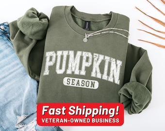 Retro Pumpkin Season Sweatshirt, Cute Fall Sweatshirt, Thanksgiving Gift, Halloween Sweatshirts For Women, Fall Gifts, Autumn Sweatshirt