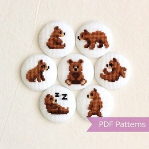 Capybara with friend & fruits cross stitch pattern PDF bundle 