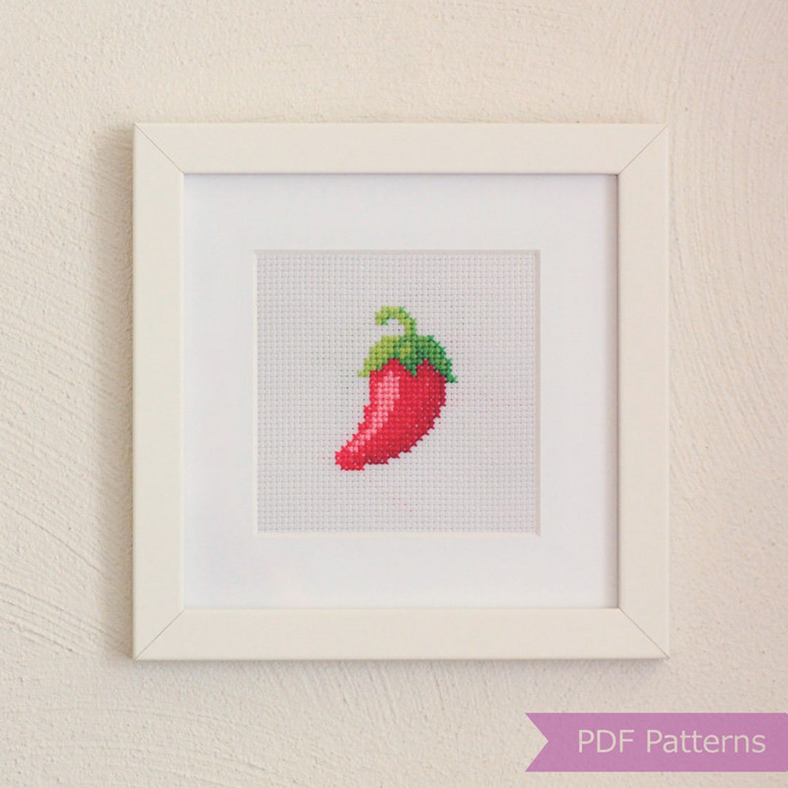 Jalapeño Chili Pepper Cross Stitch Pattern PDF Jalapeño Etsy Canada