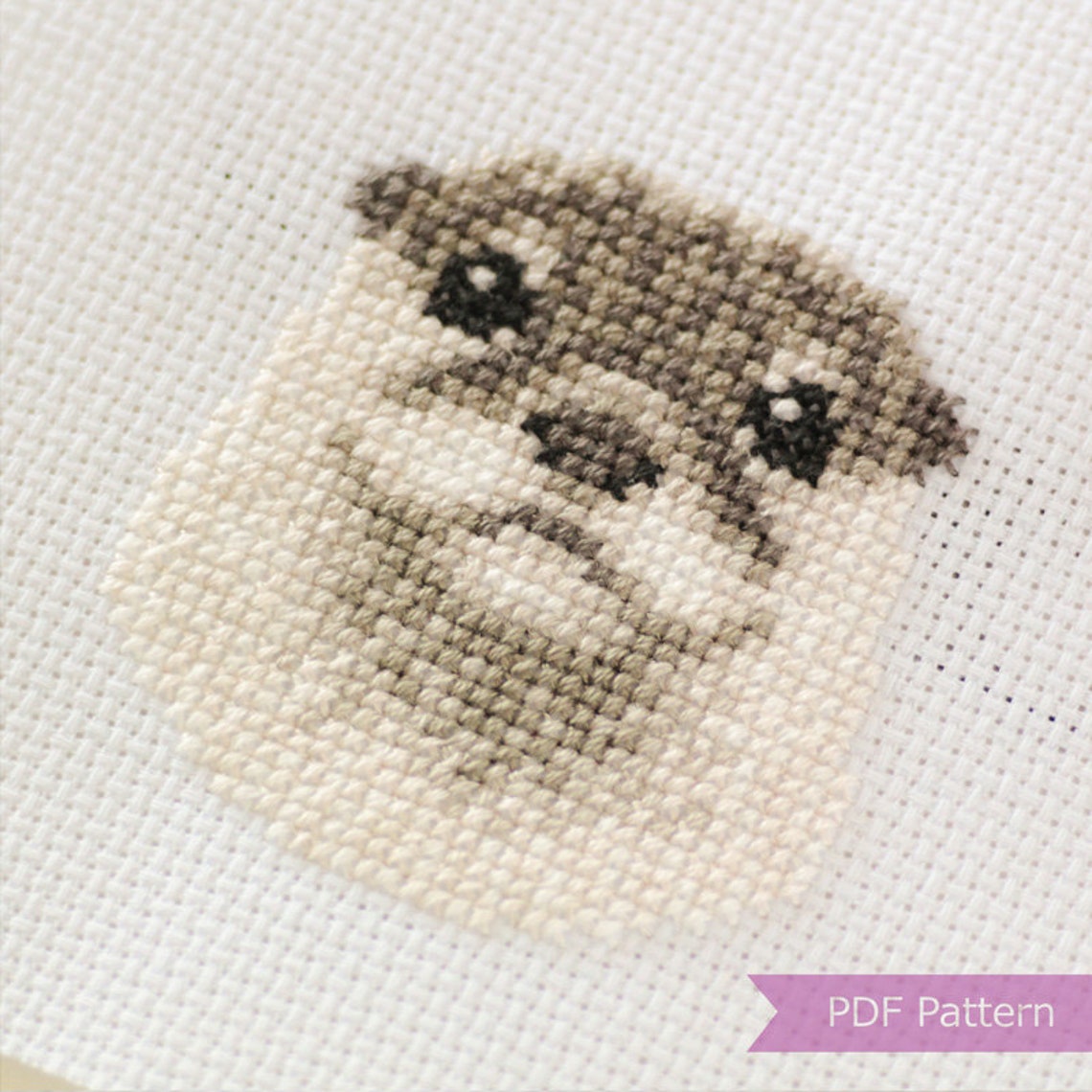 Otter Cross Stitch Pattern PDF Otter Embroidery Instant | Etsy
