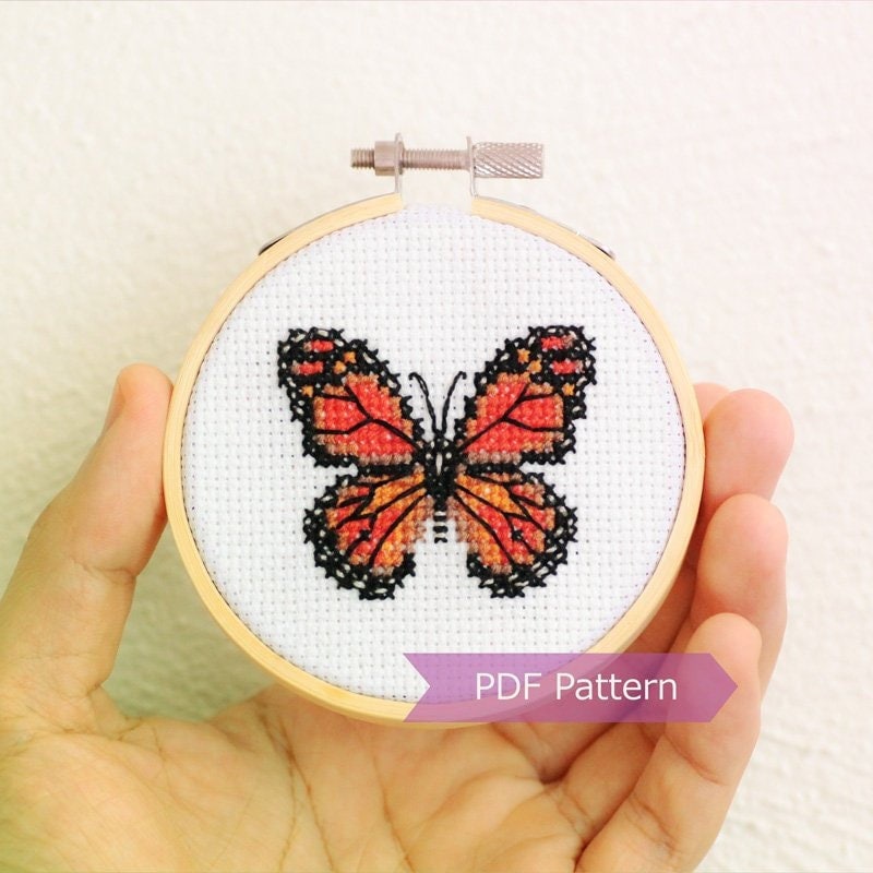 Monarch Butterfly Cross Stitch Pattern PDF - Monarch Butterfly ...