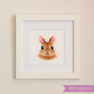 Bunny cross stitch pattern PDF bundle Bunny Lop-eared bunny Instant download Small image 2