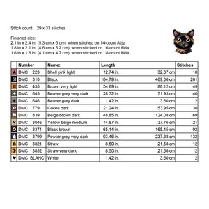 Tortoiseshell Cat Cross Stitch Pattern PDF Bundle - 4 Variations ...