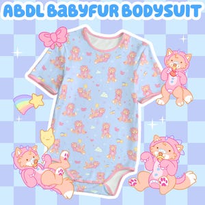 Tiny Tots BLUE ABDL bodysuit