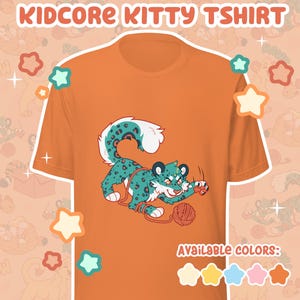 Yarn Hunter Snow Leopard | kidcore ABDL babyfur tshirt unisex by Dracky