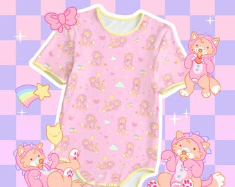Tiny Tots PINK ABDL bodysuit