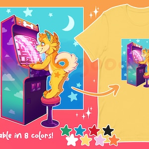 Arcade Pupper T-shirt (Multiple colors)
