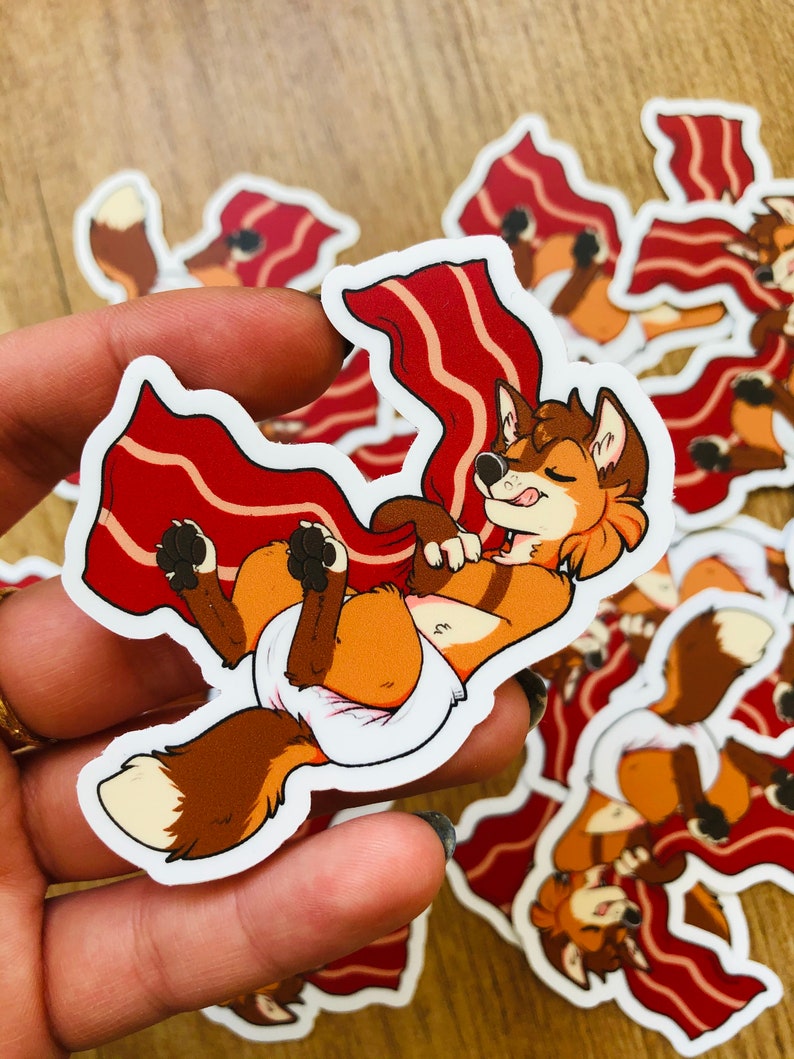 Bacon is Good for Me 3 Vinyl Animal Sticker Babyfur Etsy