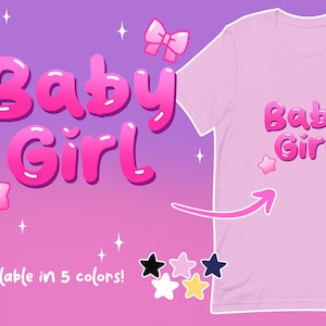 Baby Girl T-shirt (Multiple colors)