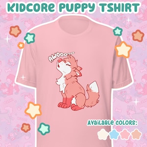 Howling puppy shirt | kidcore ABDL babyfur tshirt unisex by Dracky