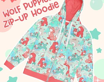 ウルフパピーズ ジップアップパーカー - 大人用ABDL服