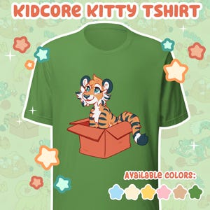 If it fits, I sits - Tiger cub | kidcore ABDL babyfur tshirt unisex by Dracky