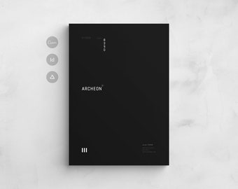 Portfolio di architettura / Modello di portfolio di architettura Canva / Modello di eBook per portfolio di design d'interni modificabile InDesign e CANVA