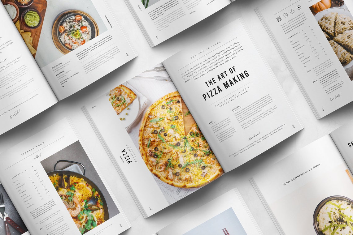 Canva Cookbook Recipe Book Template Extended Commercial Licence Usage