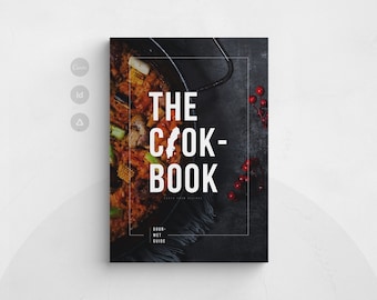 Modello di libro di cucina / Modello di libro di ricette Canva / Planner pasti modificabile / Modello di libro di cucina stampabile / Modello di ebook modificabile