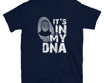 Fencing Mask It's In My DNA - Distressed Style Fencer Gift Short-Sleeve Unisex T-Shirt