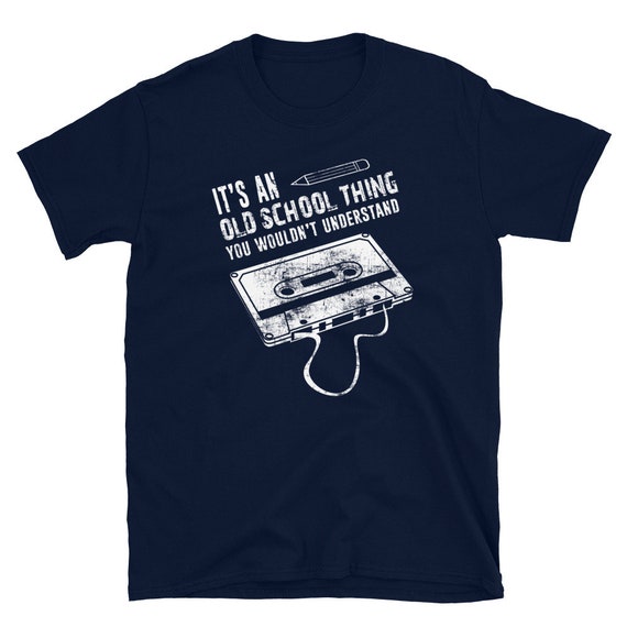 Vintage Music T Shirt With Pencil Winding Up A Cassette Tape Vintage Music T Shirt With Pencil Winding Up A Cassette Tape