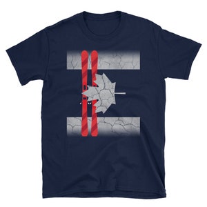 Canada Flag Ski, Shirt, Tee, Tshirt, Mountains, Snowboarding, Gift, Canadian, Snow Sport, Birthday Gift, Christmas