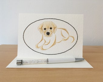 Labrador Puppy Birthday Card Handmade