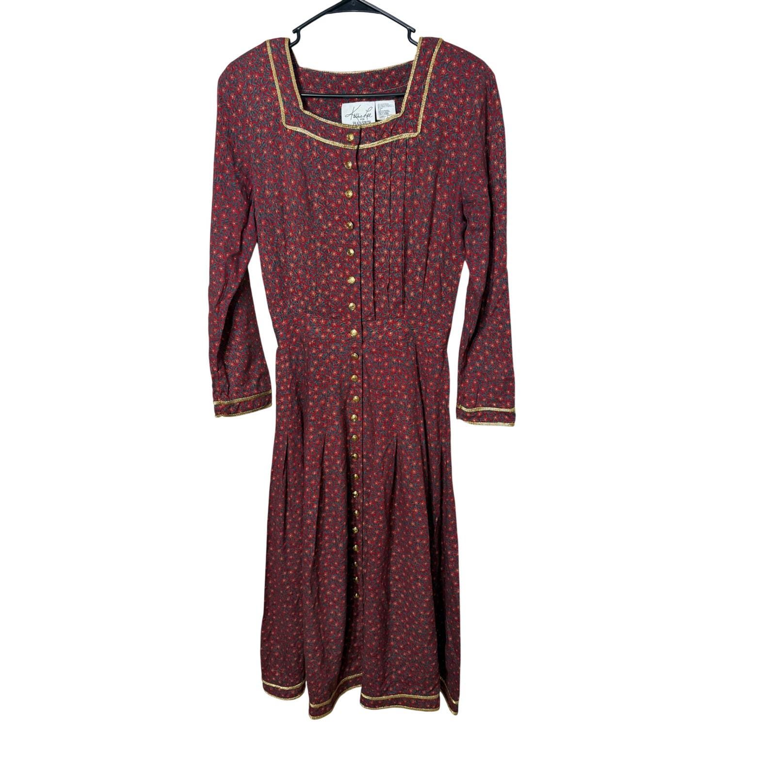 Jupe Noire à Fleurs Vintage Kathie Lee – Taille 6, Courte, Style A-Line (occasion Très Bon état)