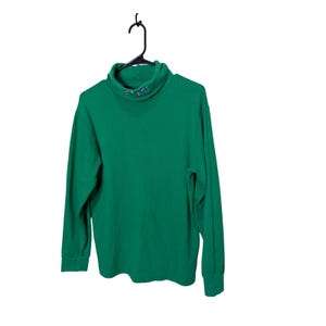 Vintage Karen Scott Grön Polotröja Broderade Julstrumpor Storlek L