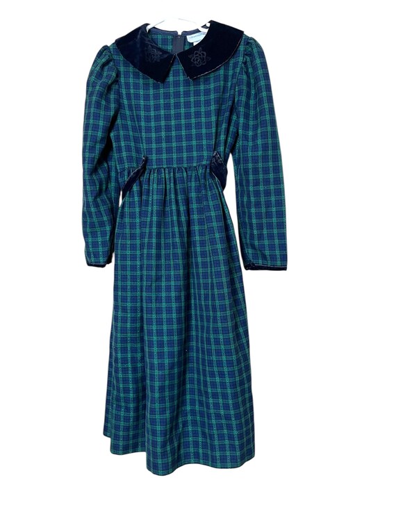 Vintage Chantilly Place Blue Green Christmas Plaid Maxi Dress Size 7 - Etsy  Israel