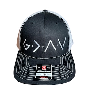 God Is Greater Than The Highs and Lows Custom Embroidered Trucker Hat