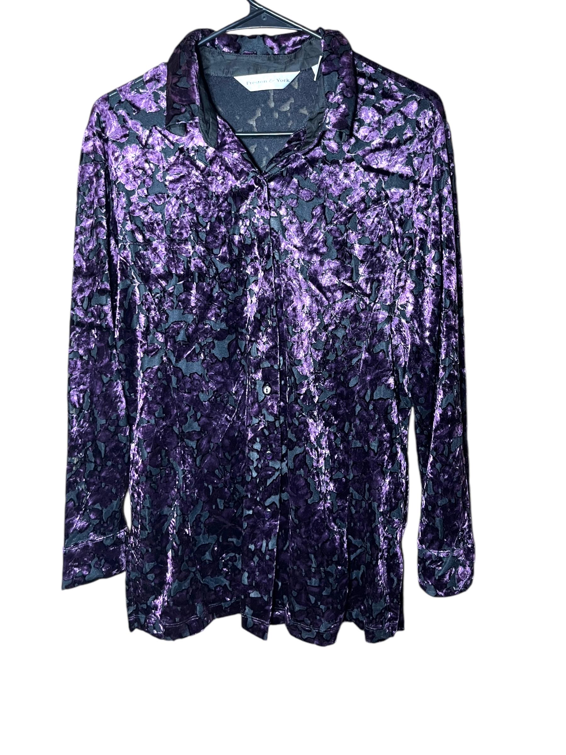purple velvet dress shirt Silk Velvet Shirt In Violet by At Last