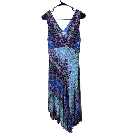 dressbarn purple dress White Mark Women's Solid Fit and Flare Dress, Lilac, Large