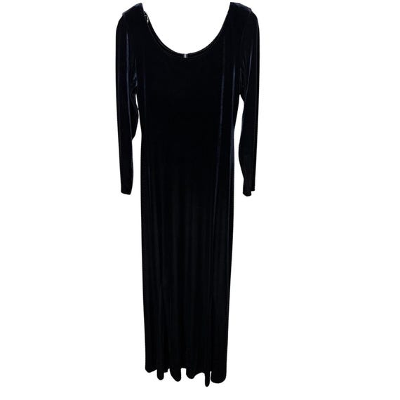 nightway black dress Nightway Long Glitter Knit Dress Formal 21555