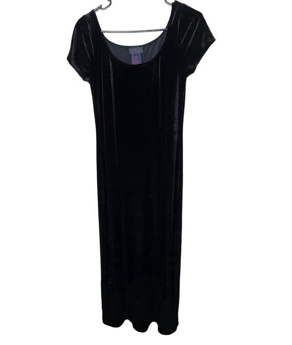 ralph lauren grey velvet dress Lauren Ralph Lauren Women's Flocked Floral Velvet Dress – Biggybargains main image 1