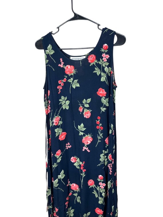 dress barn blue floral dress Hyacinth House Vintage Blue Floral Marianna Maxi Dress Vintage Blue Floral / XL