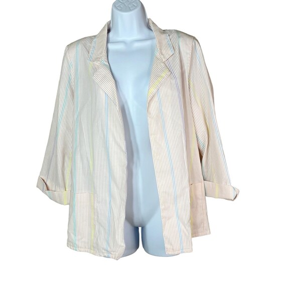 Vintage 80's Pastel Stripe Blazer