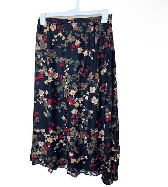 Dress Barn Skirt Womens Size 1X Floral Print Maxi Elastic Waist Vintage  Boho - Etsy UK