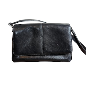 Sac à main Liz Claiborne Y2K noir pochette en similicuir sac à main