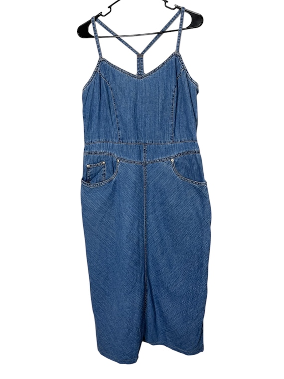 white christmas dresses Fantasy Denim Mini Dress main image 1