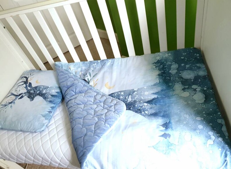 Rustic Crib Bedding Set For Boy Deer Denim Baby Blanket Baby Etsy