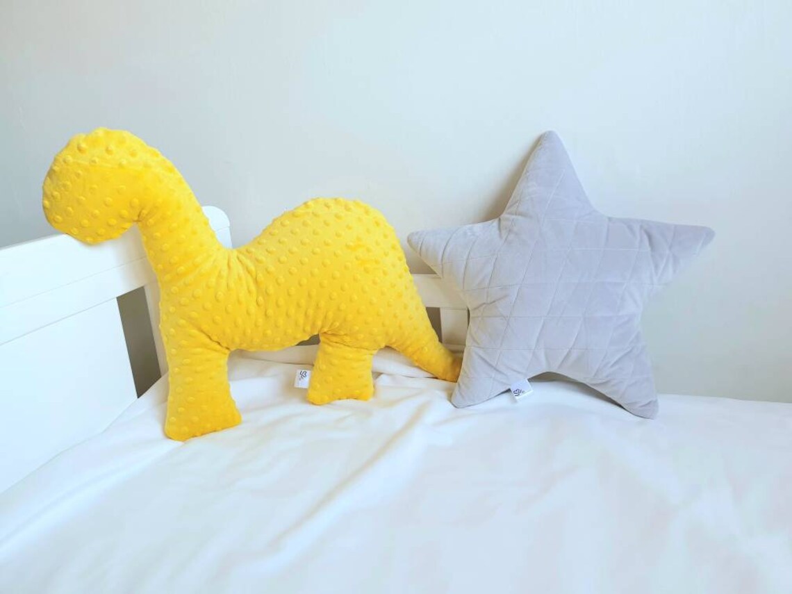 Dinosaur Pillow Dinosaur Shape Pillow Cuddle Animal Kids Etsy