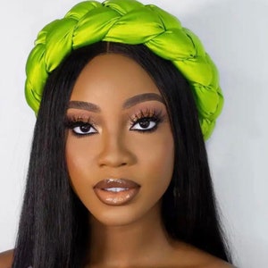 Satin Braided Headband: Elegant Twist Turban Hair Accessory