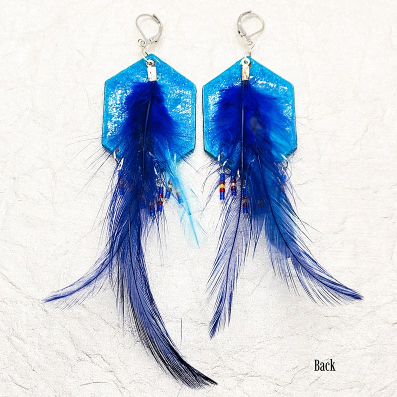 Native American Earrings. Ledger Art. Native Art. Feather Earrings