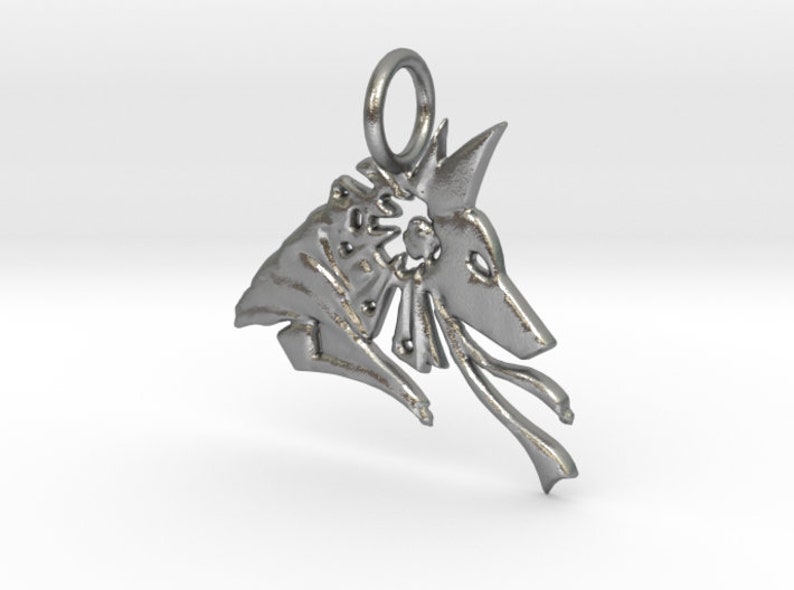 Gold Egyptian god Anubis the God of the Underworld talisman ancient jewelry handmade Egyptian jewelry magic jewelry pendant amulet