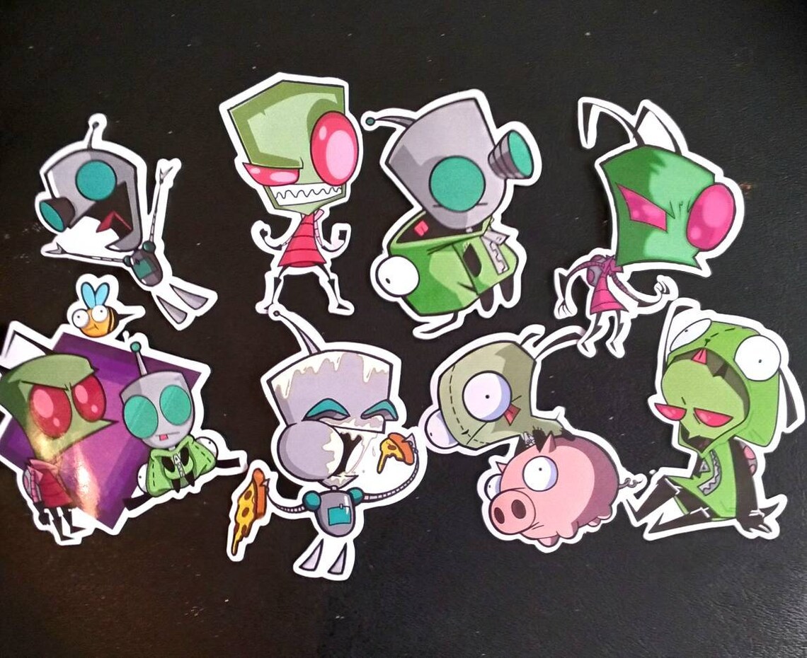 37 piece Invader Zim Sticker set Etsy