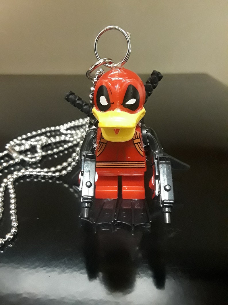 Deadpool Duck Lego charm | Etsy