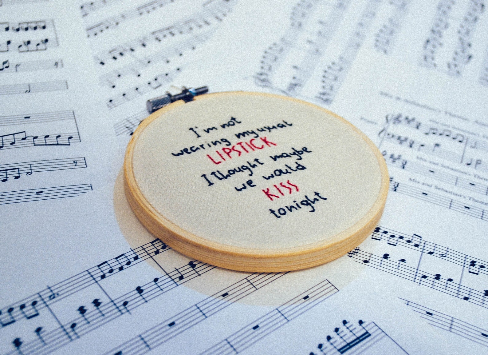Mitski Washing Machine Heart Lyrics Inspired Embroidery Hoop | Etsy