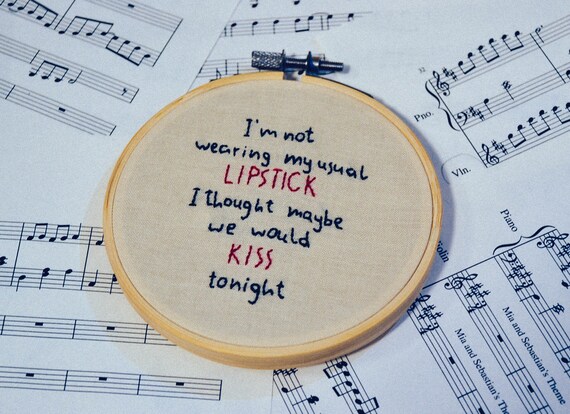 Mitski Washing Machine Heart Lyrics Inspired Embroidery Hoop | Etsy
