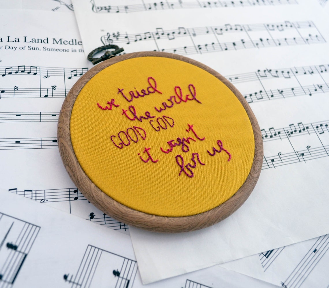 Hozier Jackie and Wilson Lyrics Embroidery Hoop Art Wall Etsy