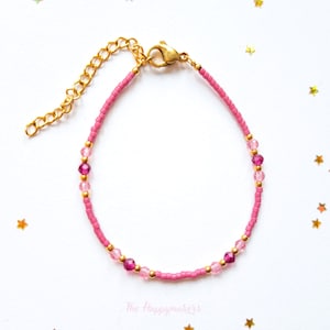 Beaded bracelet boho stainless steel, miyuki, handmade, 100% waterproof