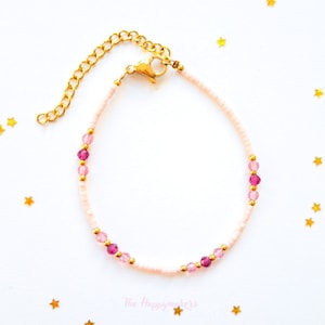 Beaded bracelet boho stainless steel, miyuki, handmade, 100% waterproof